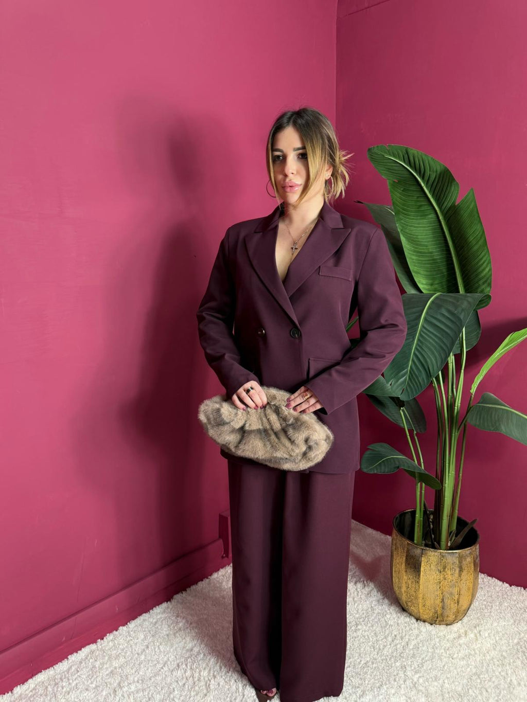 Giacca Bordeaux Doppiopetto