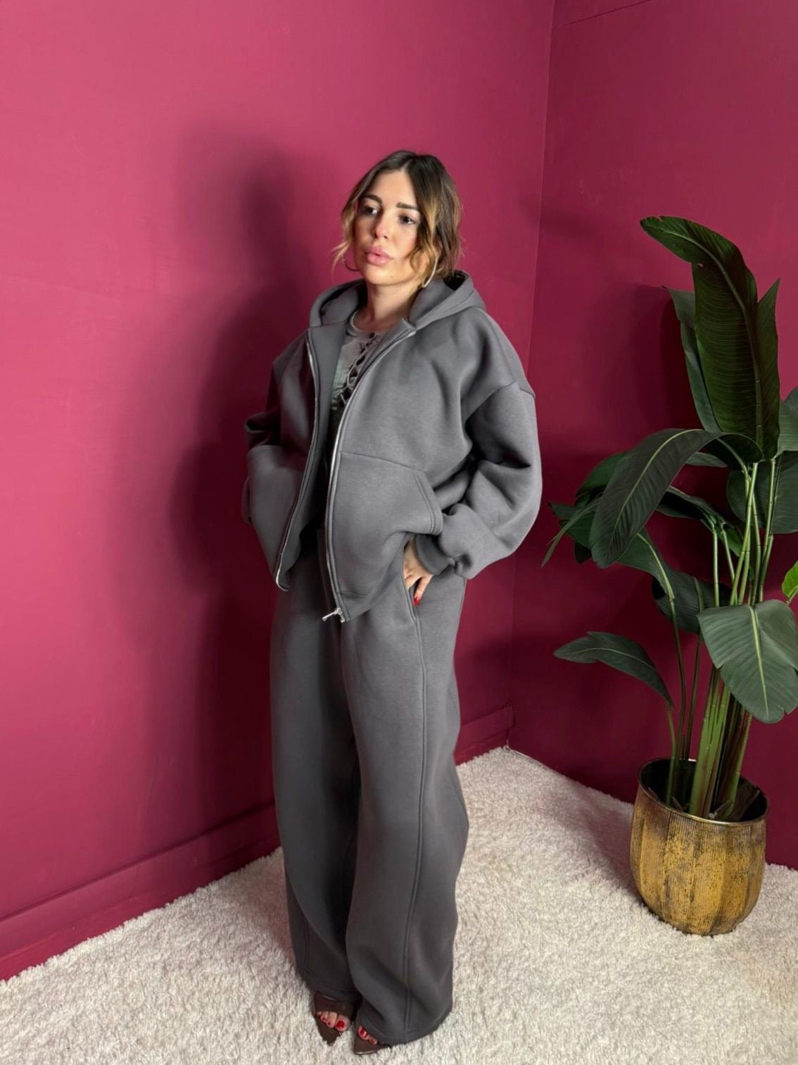 Tuta Just Grigio Scuro