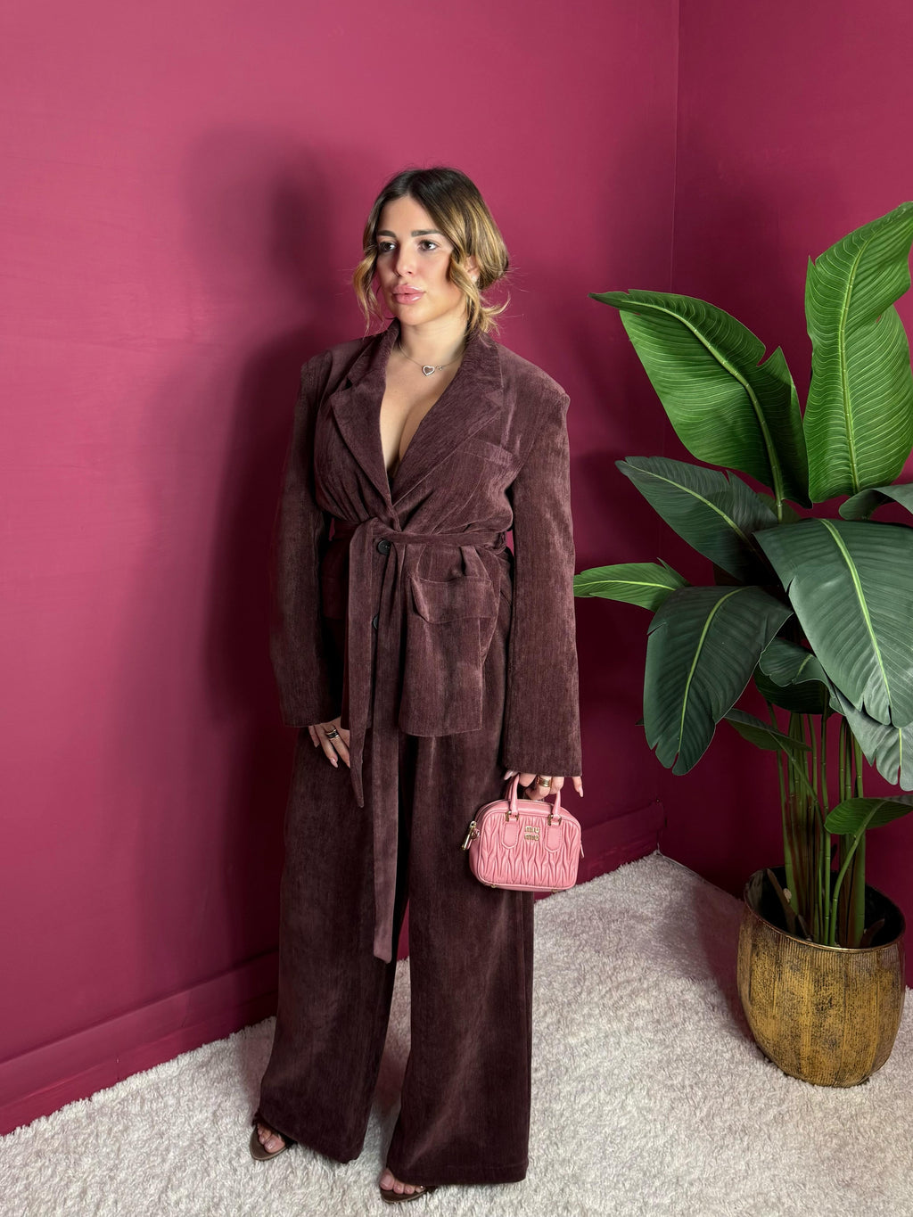 Giacca Bordeaux Vellutino