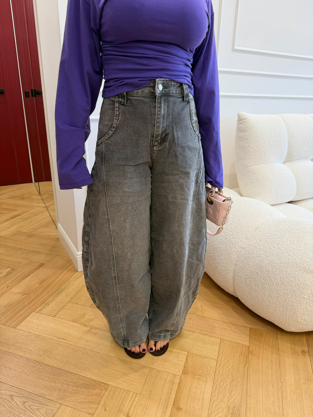 Jeans Ballon Grigio