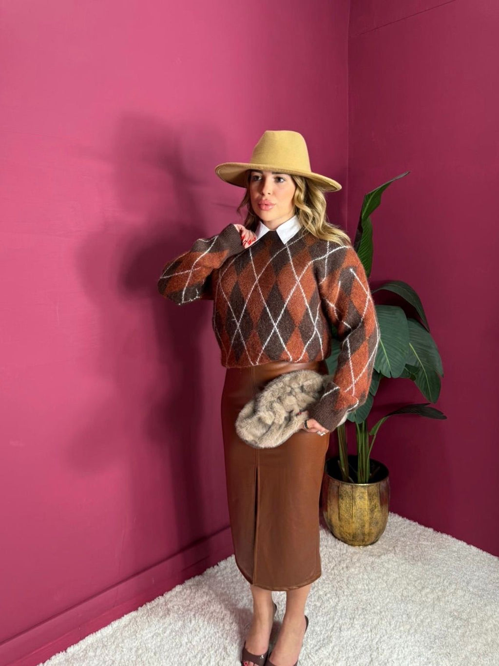 Gonna Midi Similpelle