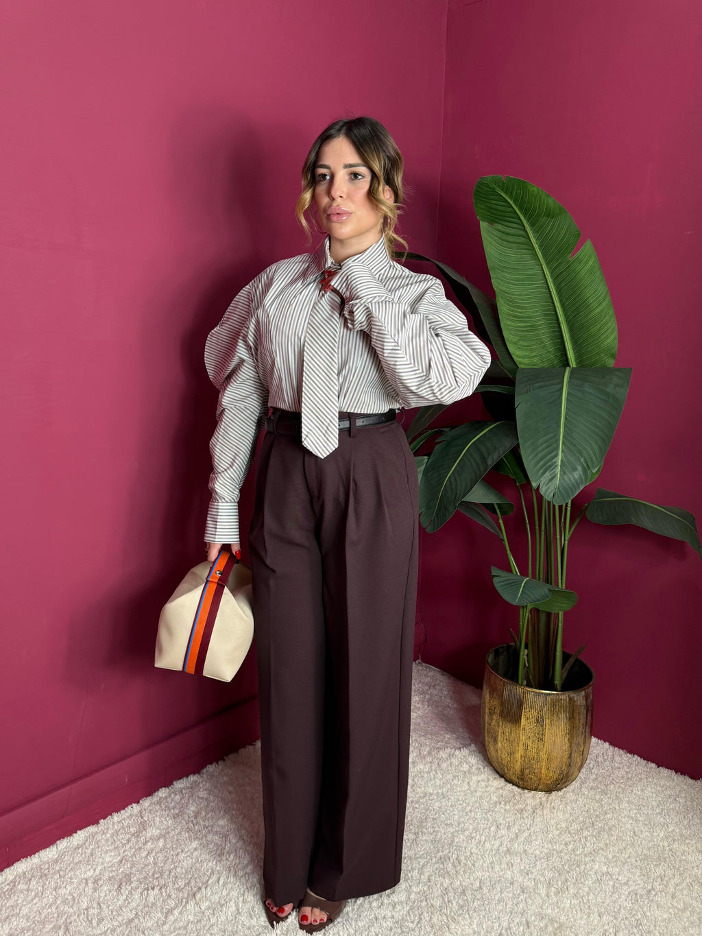 Pantalone Classico Bordeaux