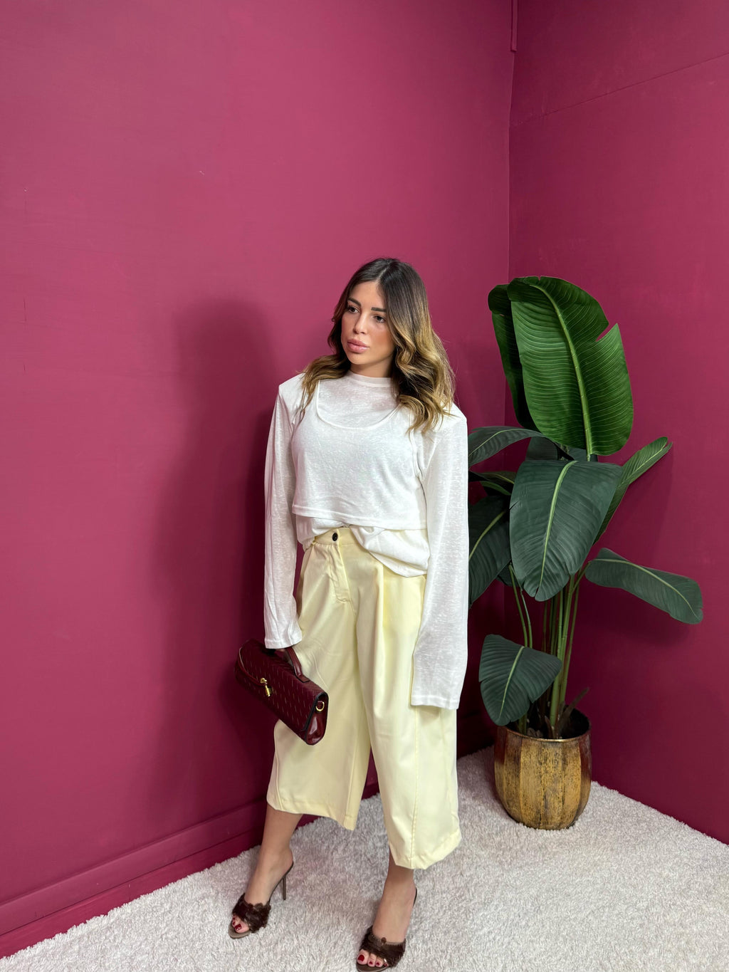 Shirt Canotta Bianca Spallina