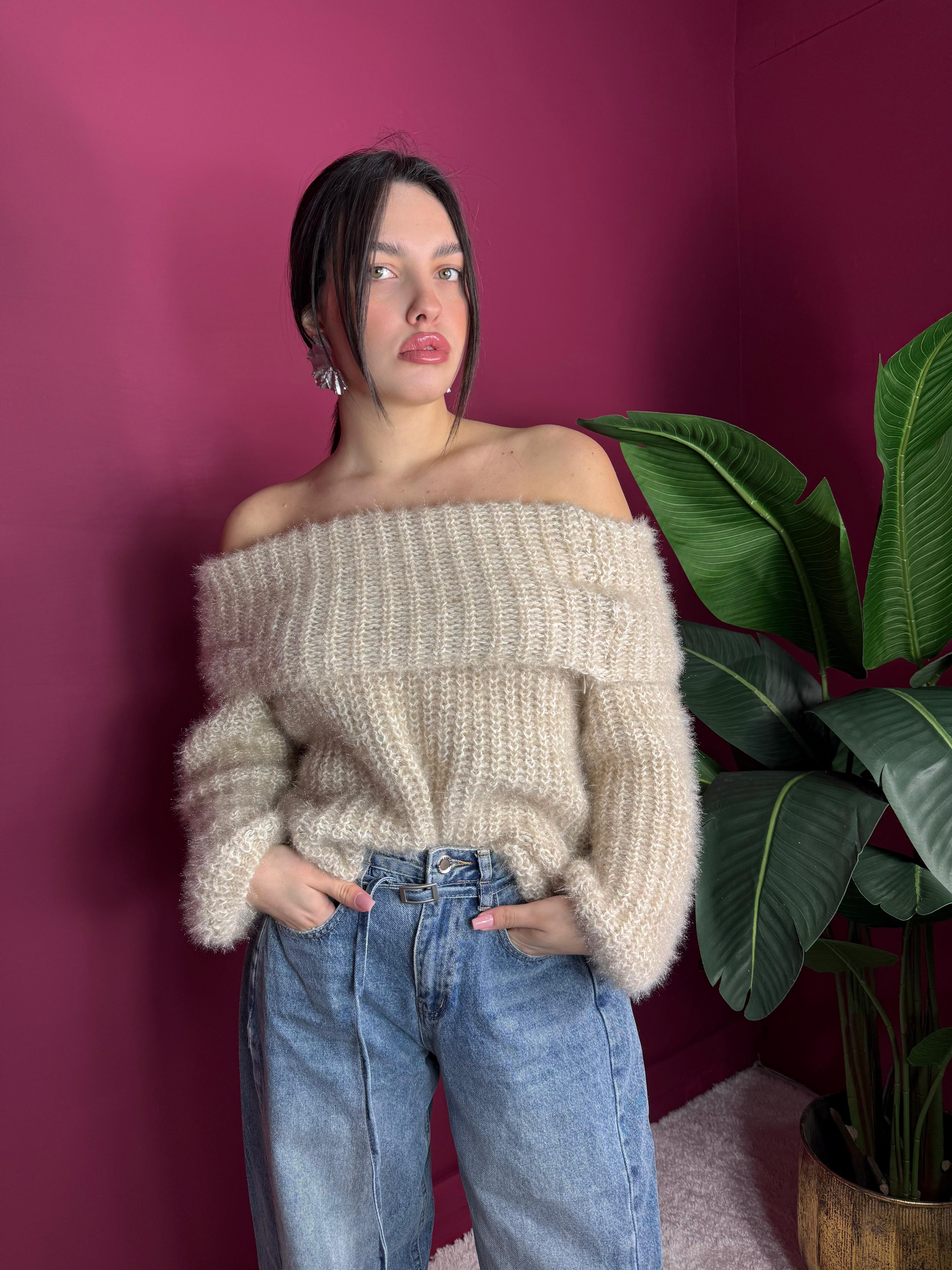 Pullover Beige 2 Piegone