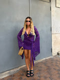 Abito Mare Pizzo Viola