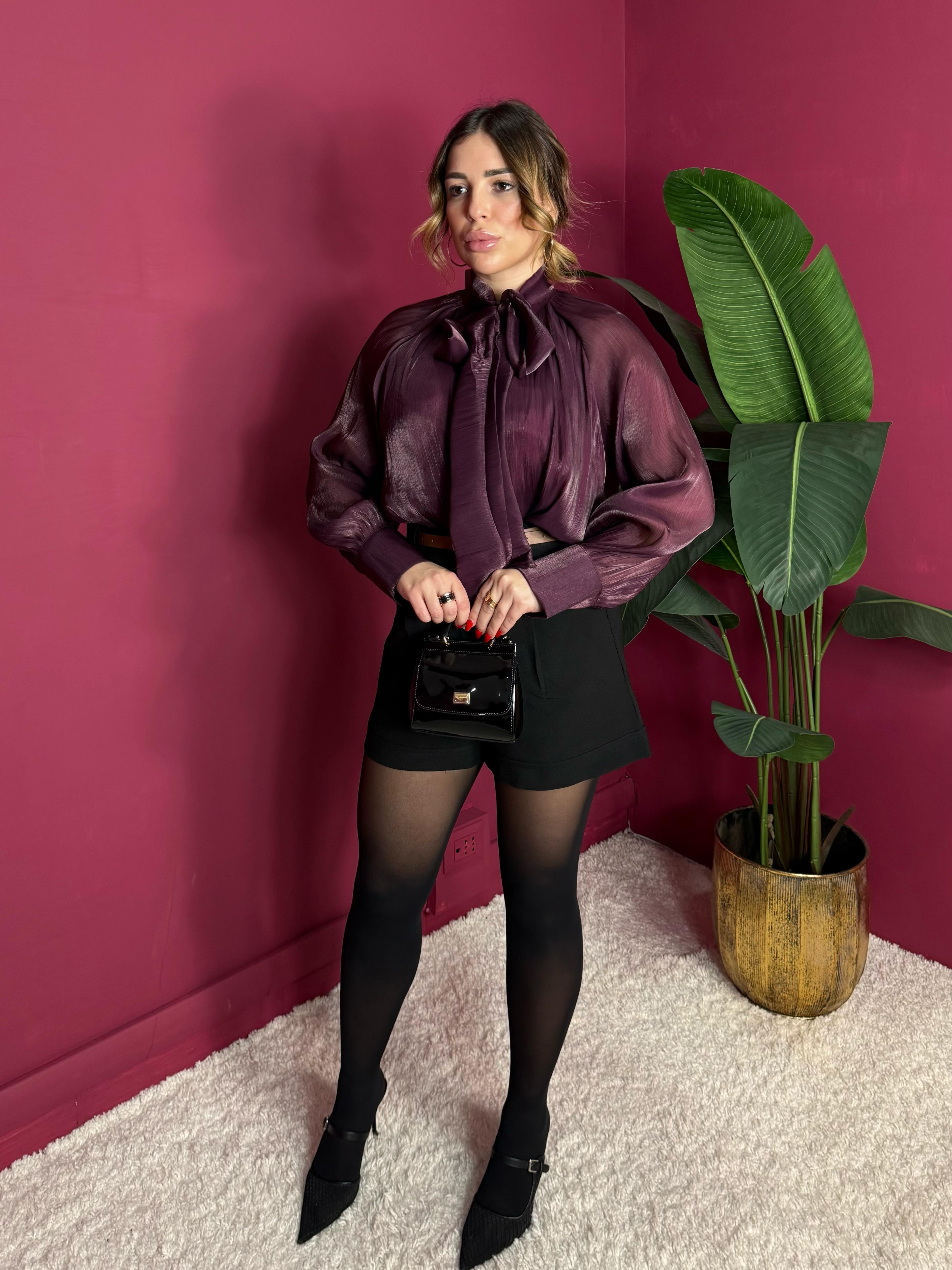 Short Nero con cintura