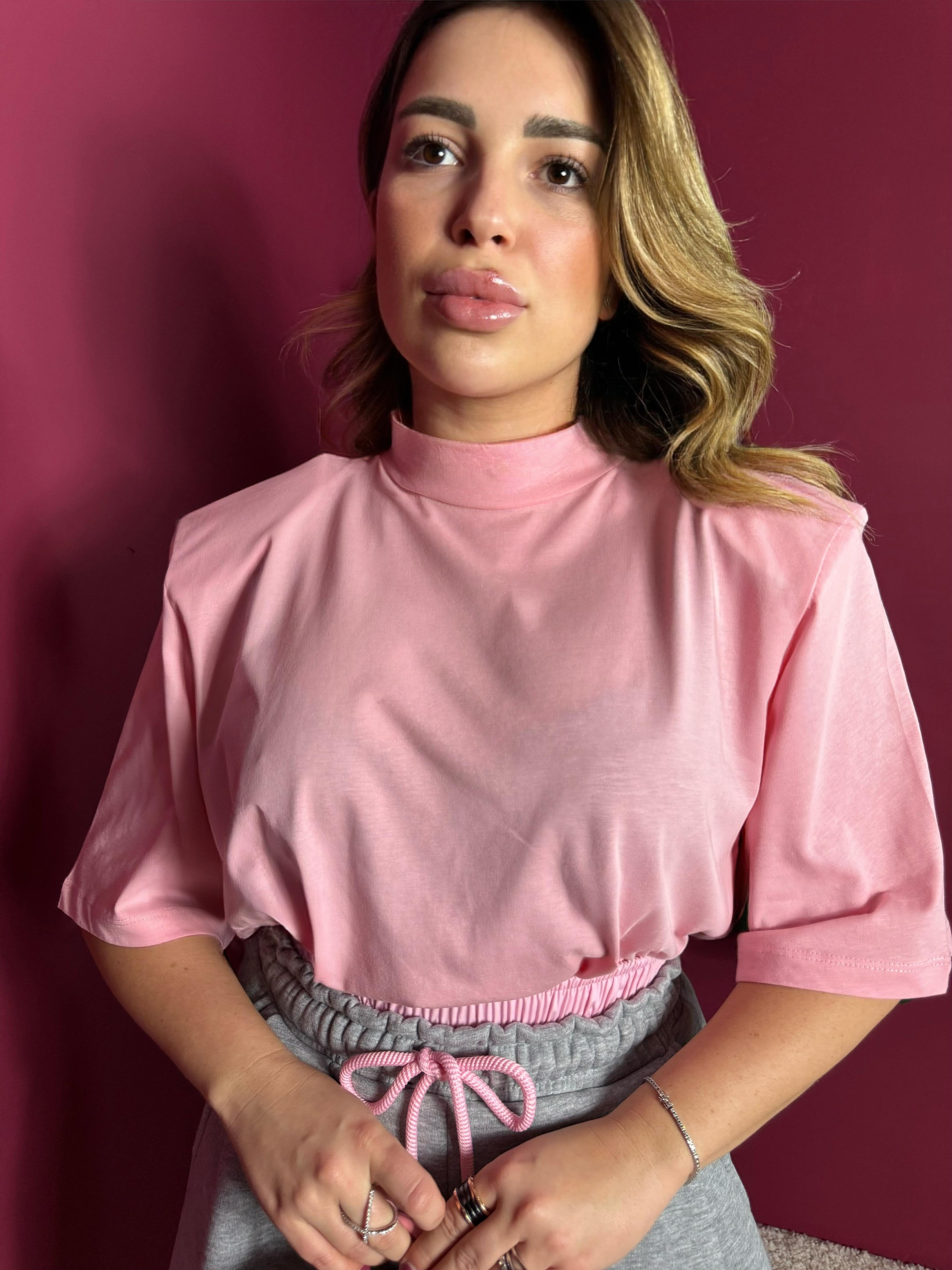 T-Shirt Spallina Strutturata