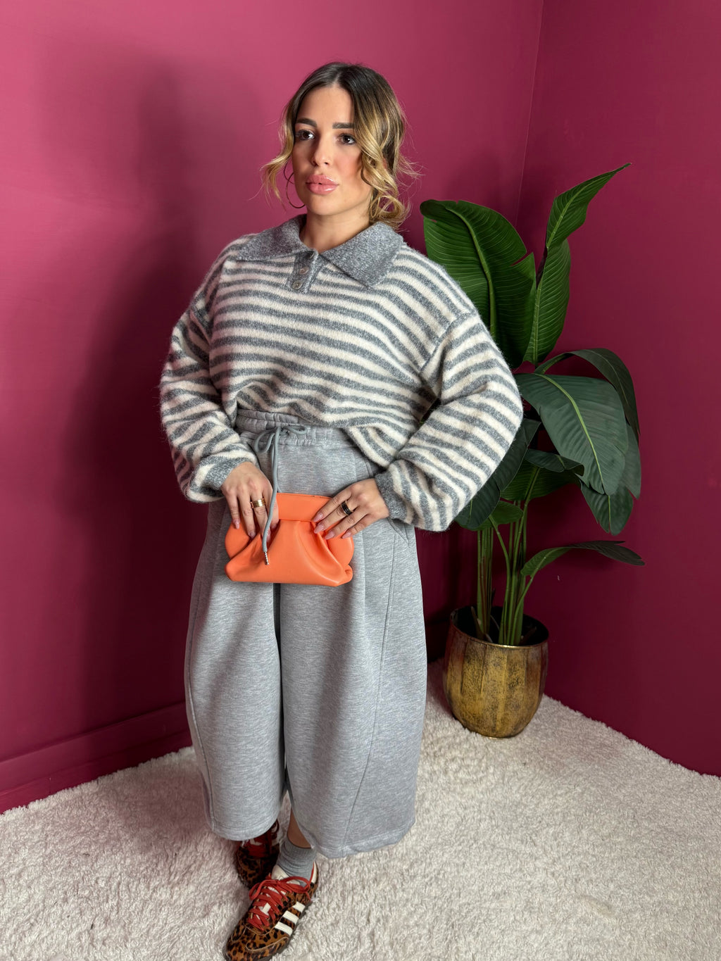 Bermuda Felpa Grigio