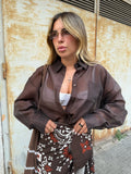 Camicia SemiVelata Marrone