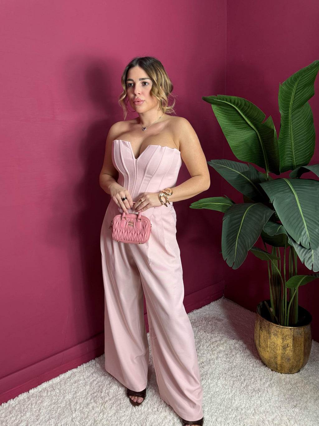 Pantalone Classico Rosa