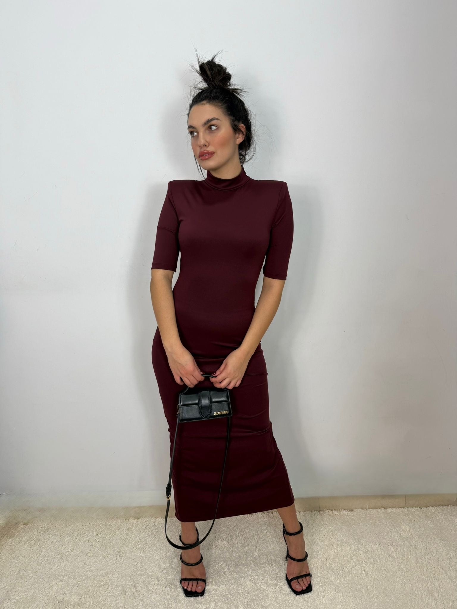 Abito Spalline Bordeaux