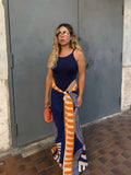 Pareo Gonna Blu-Arancio