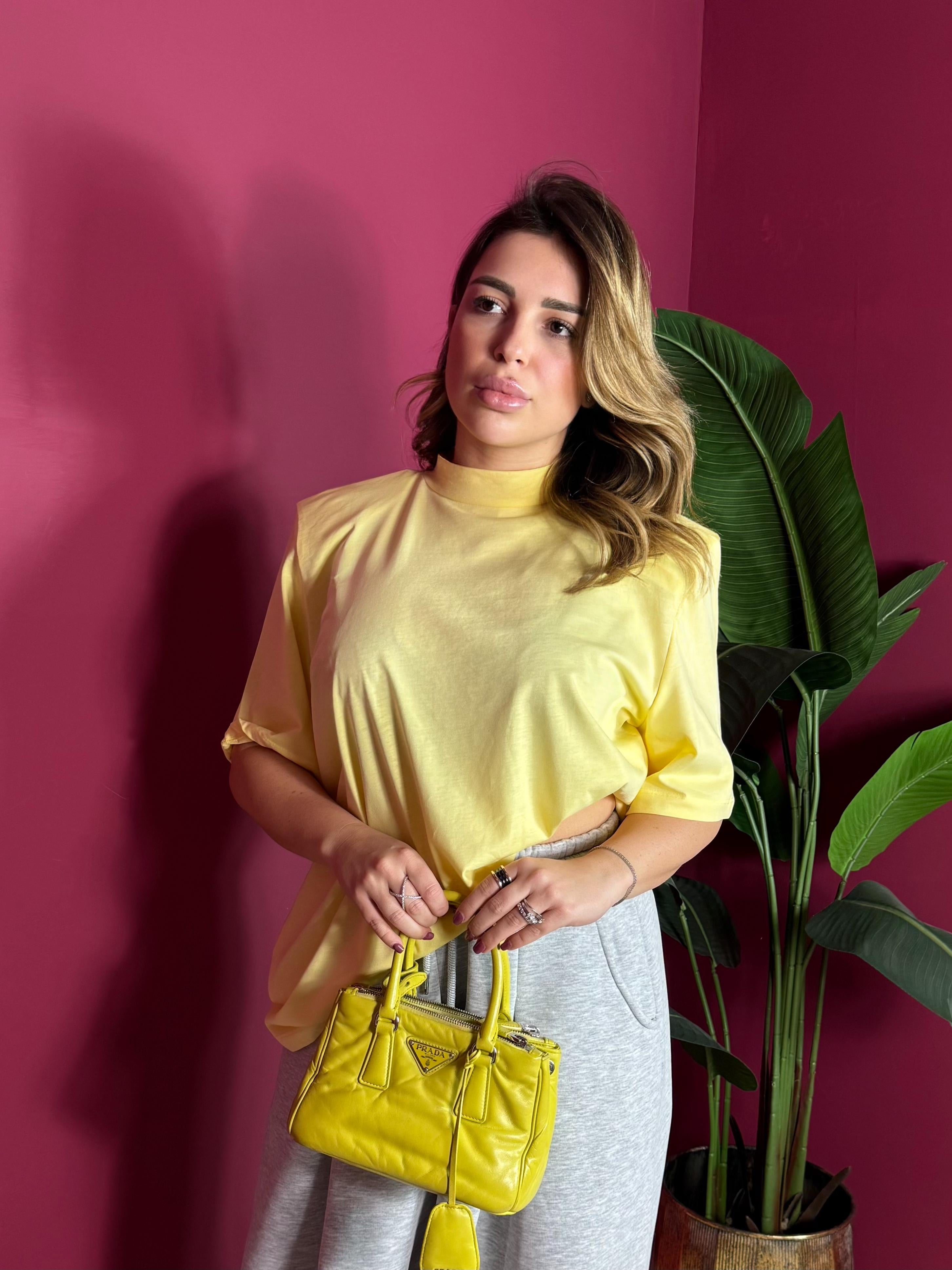 T-Shirt Spallina Strutturata