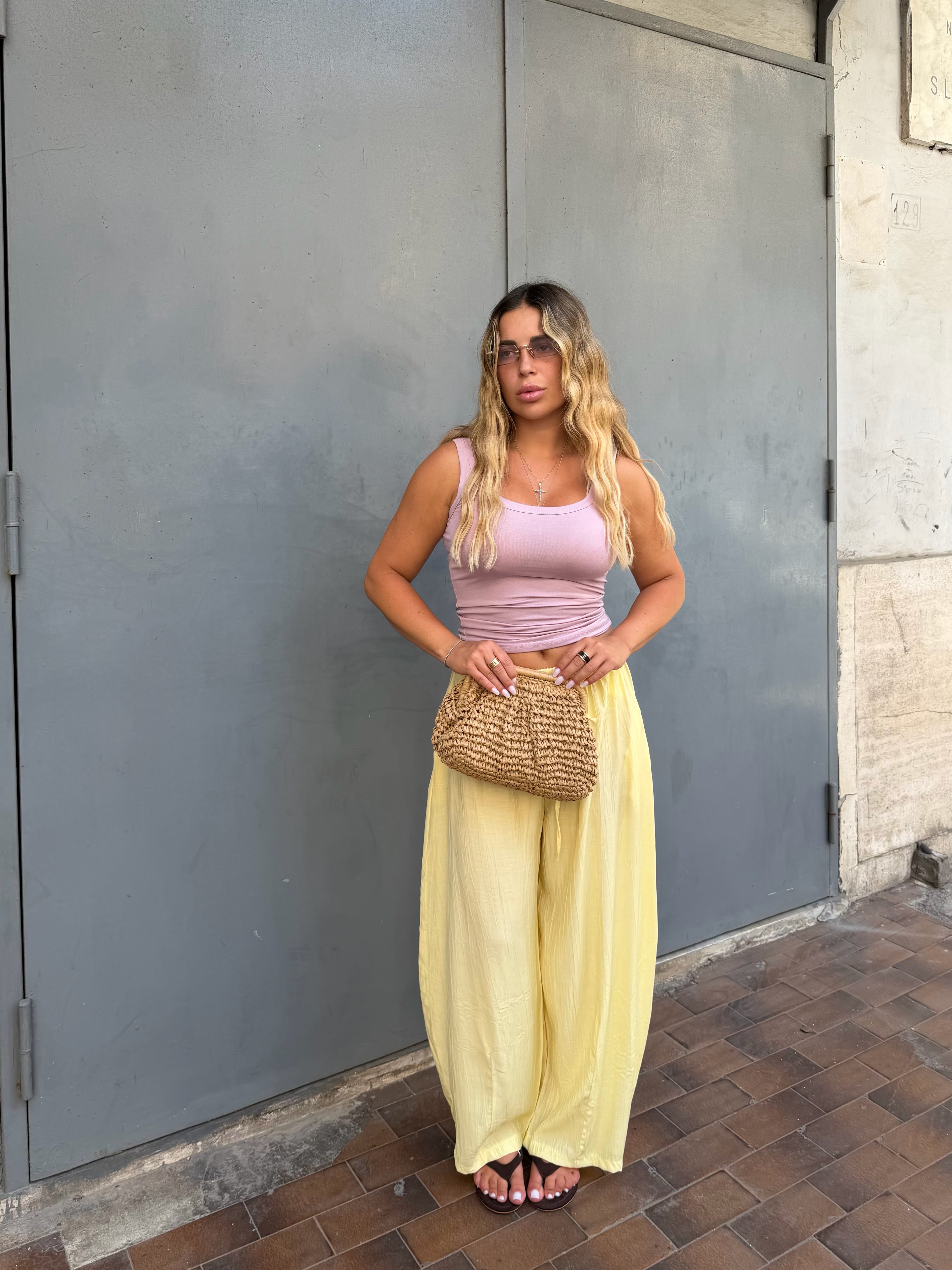 Pantalone Comfy Giallo