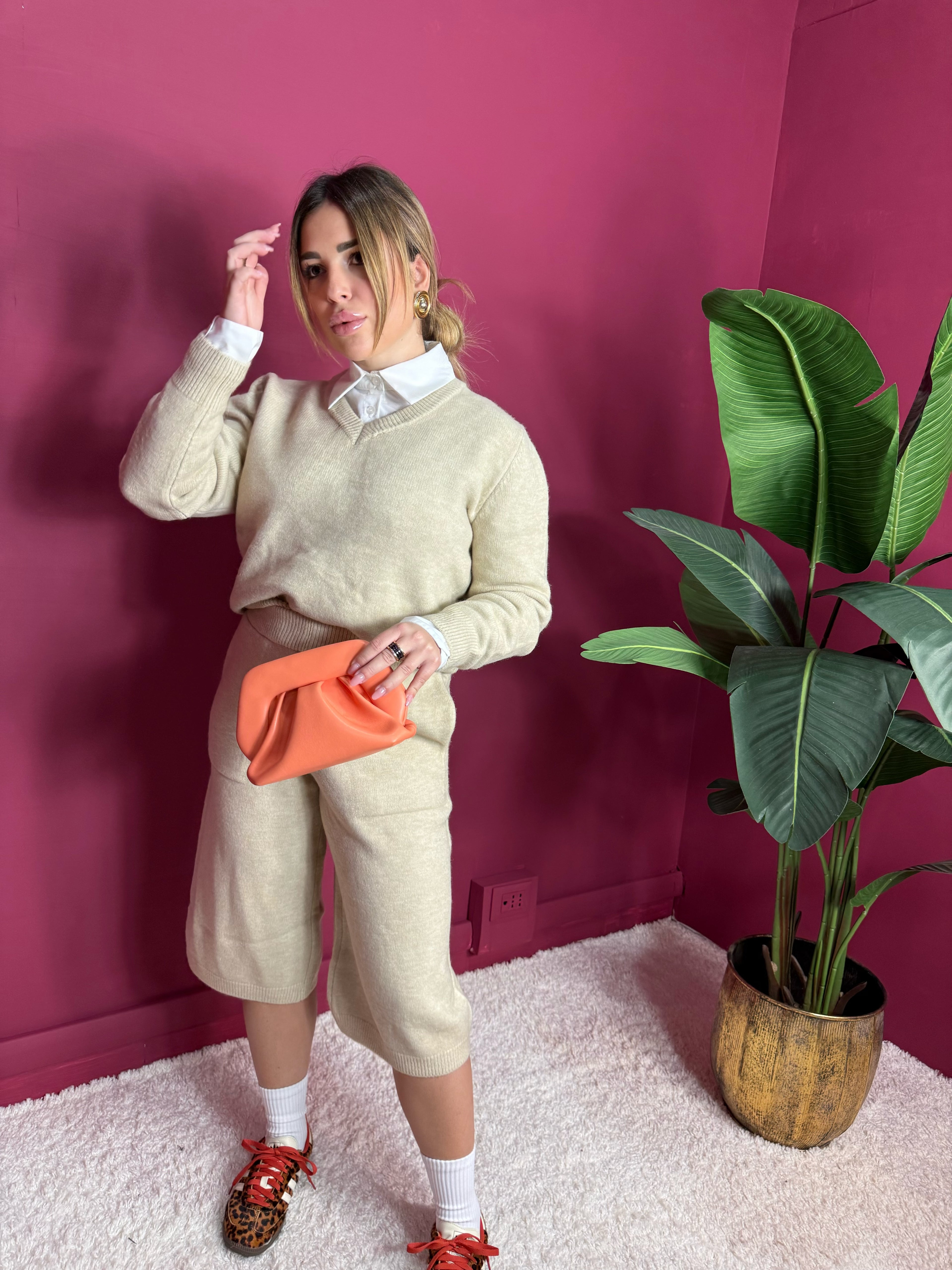 Coordinato Lana Beige