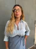Camicia Righine Celeste