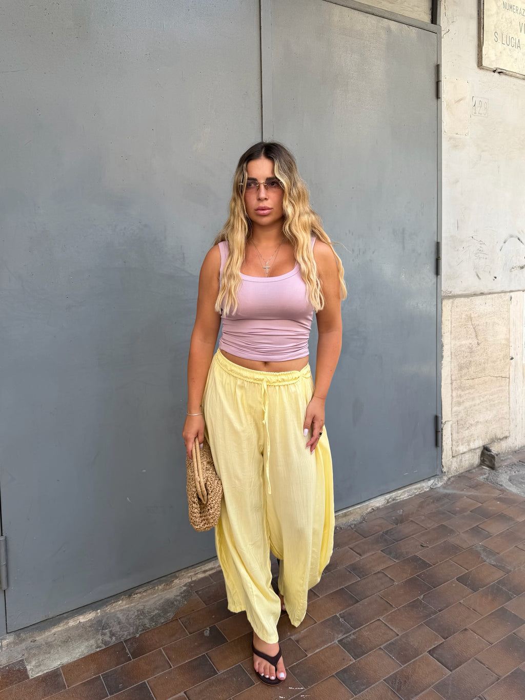 Pantalone Comfy Giallo