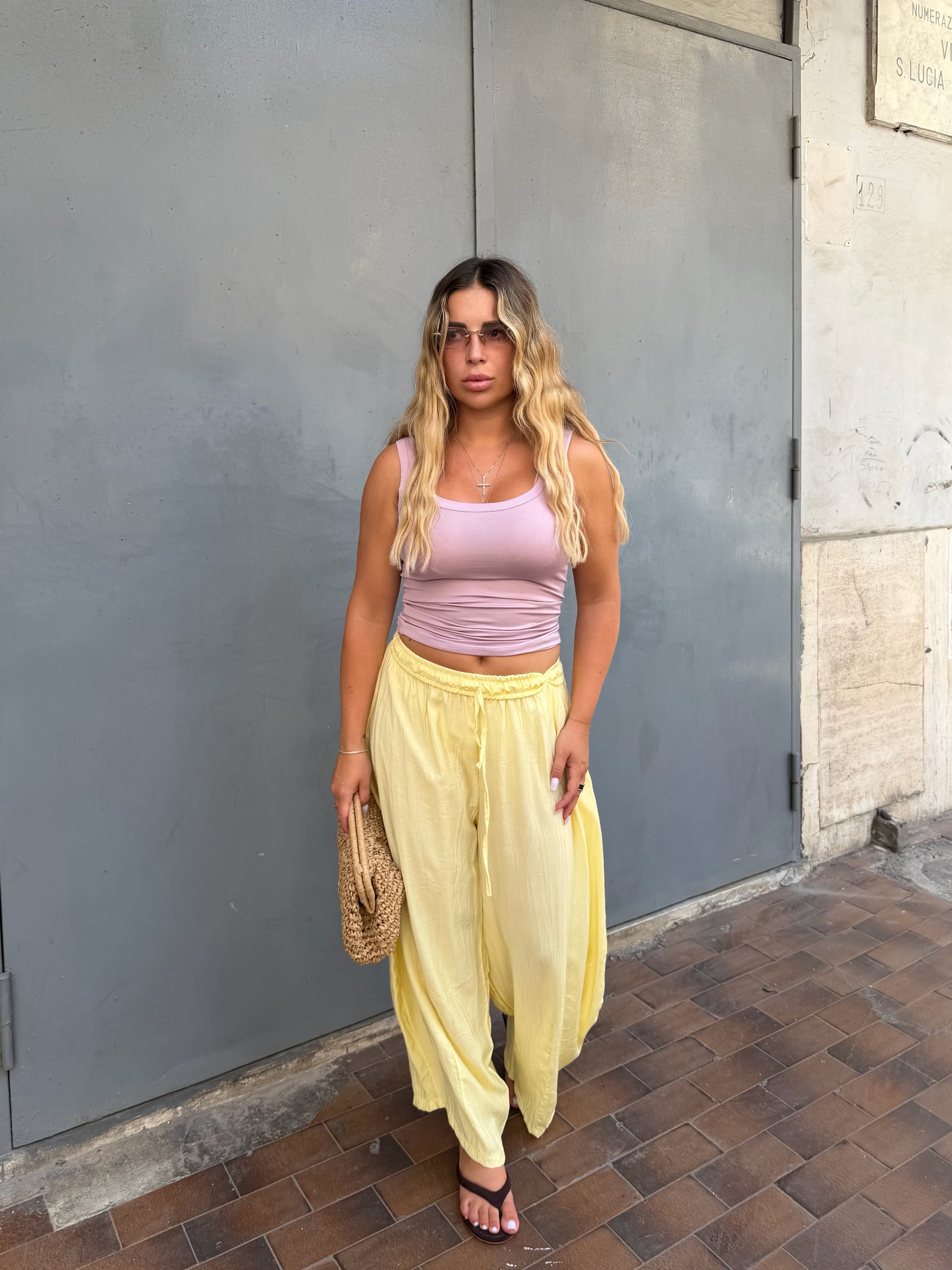 Pantalone Comfy Giallo