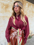Camicia SemiVelata Bordeaux