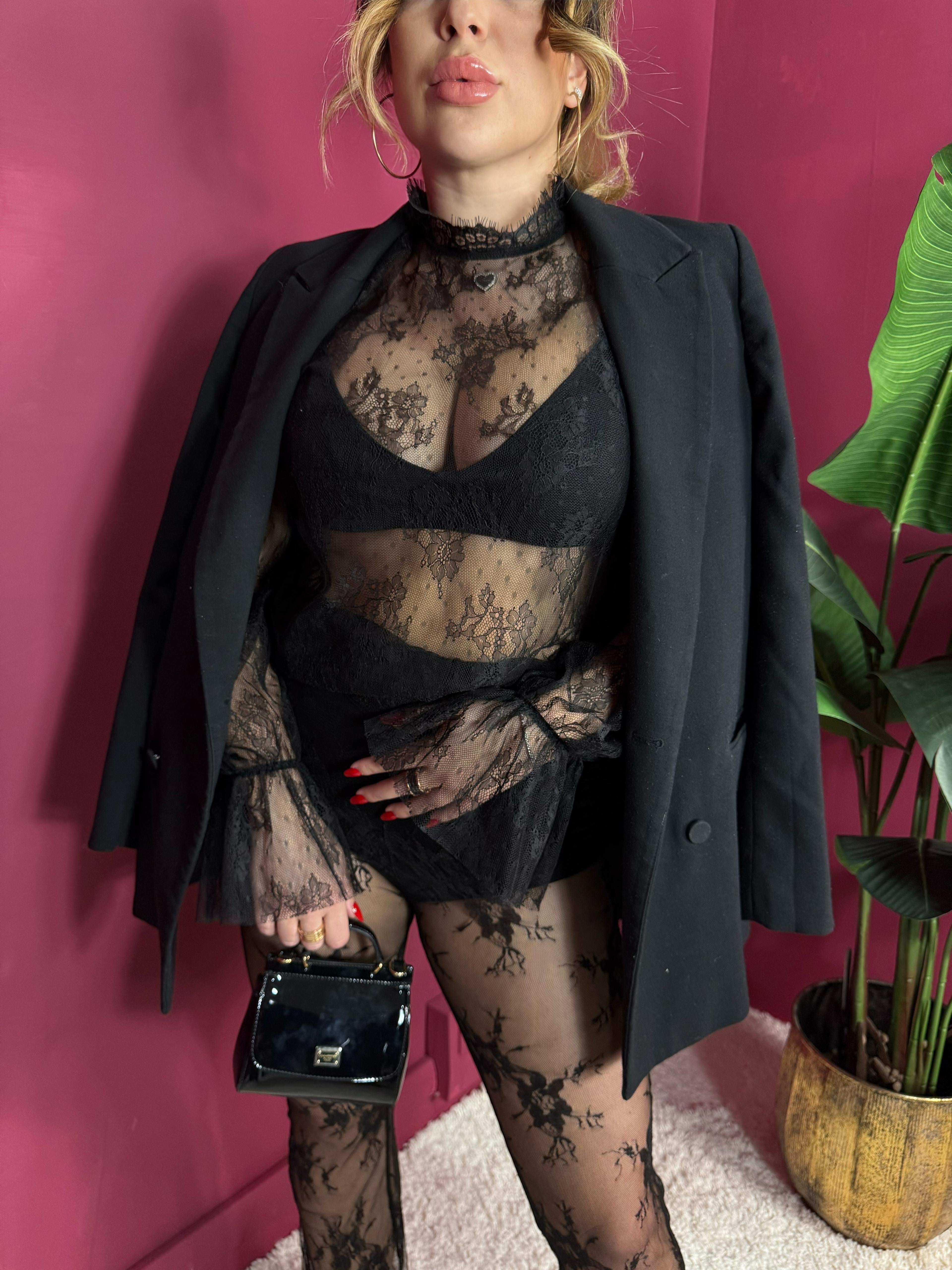 Coordinato Pantalone e Camicia Pizzo