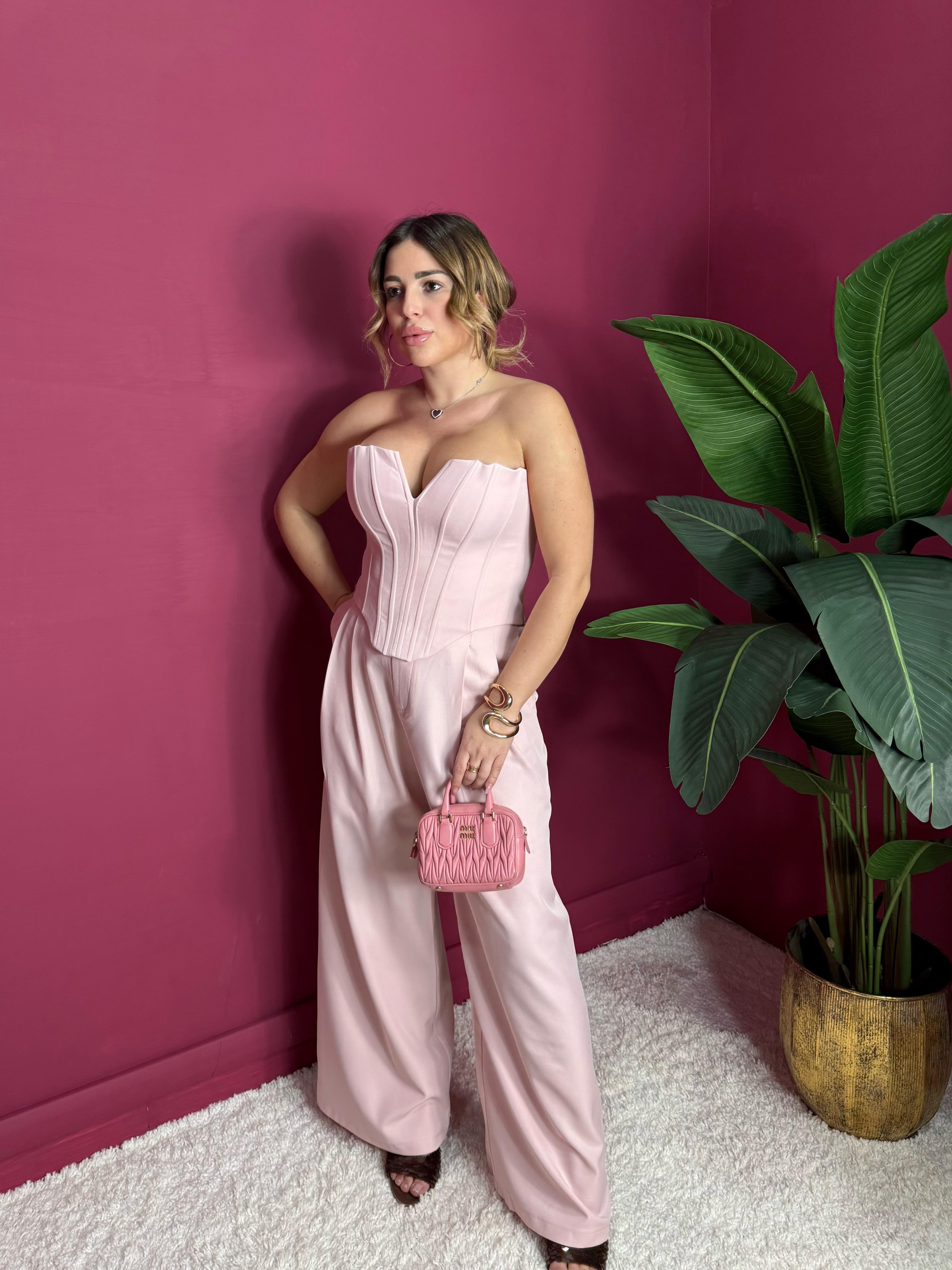 Pantalone Classico Rosa