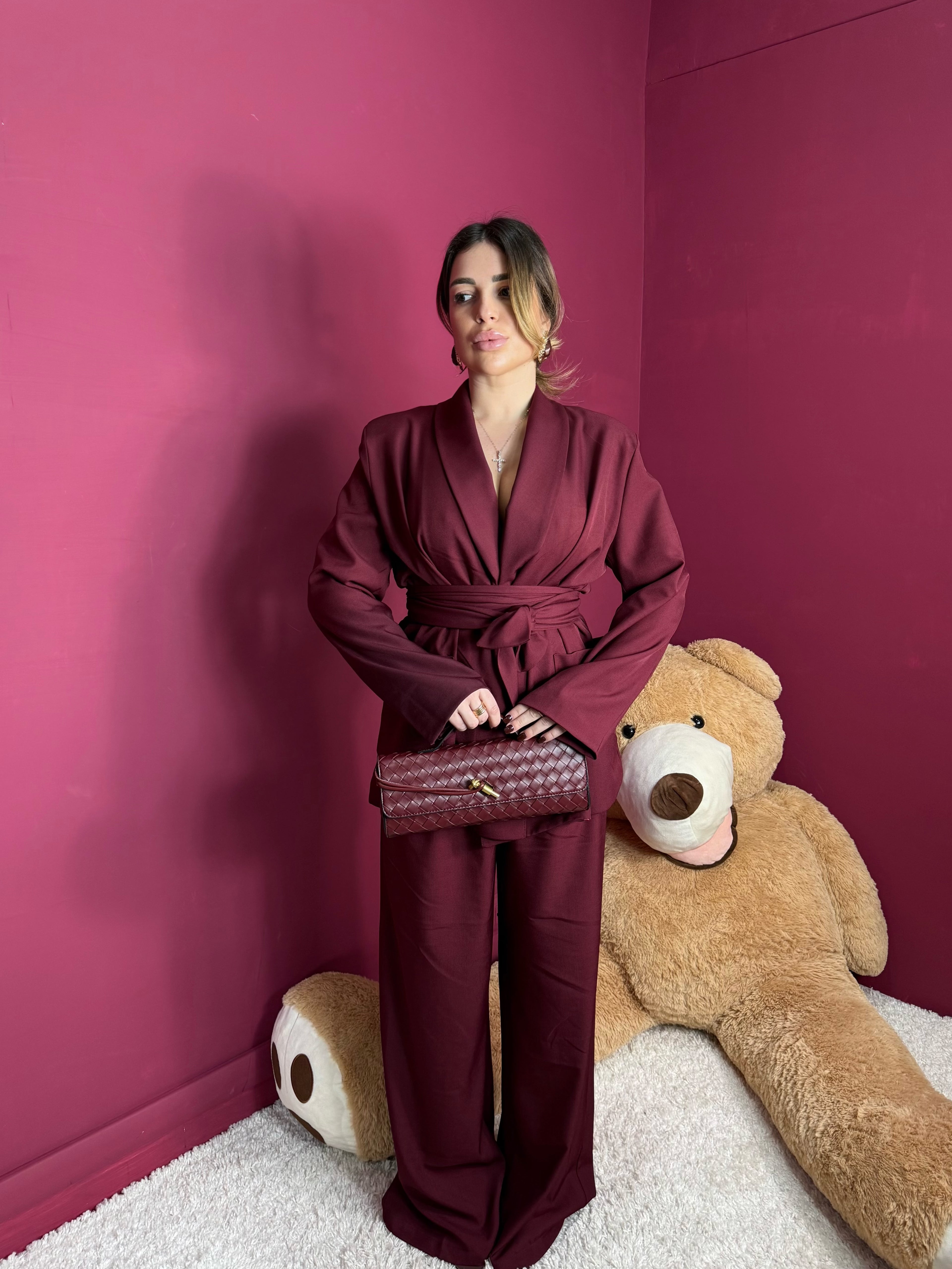 Tailleur Japan Bordeaux