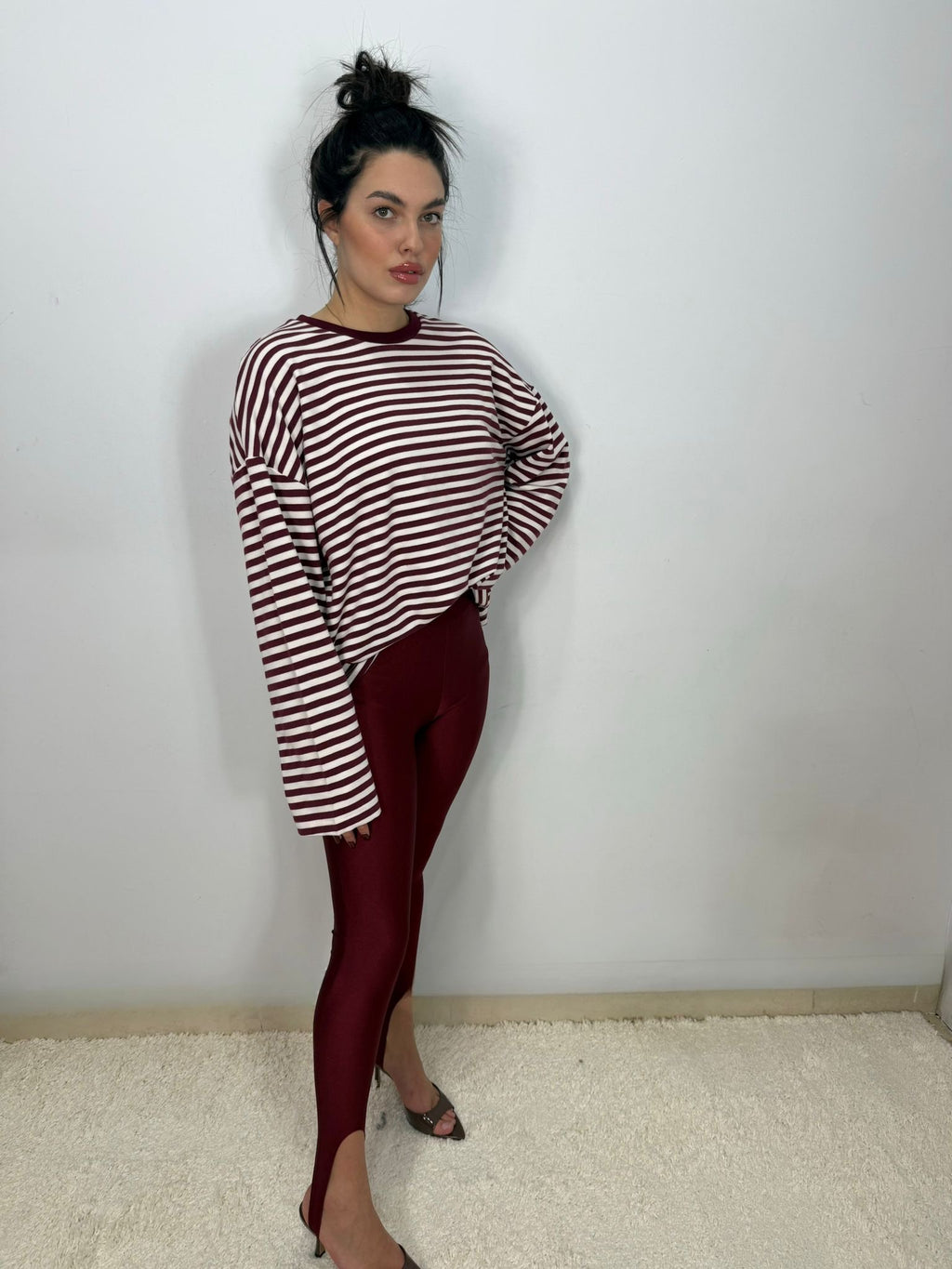 Shirt Righe Bordeaux