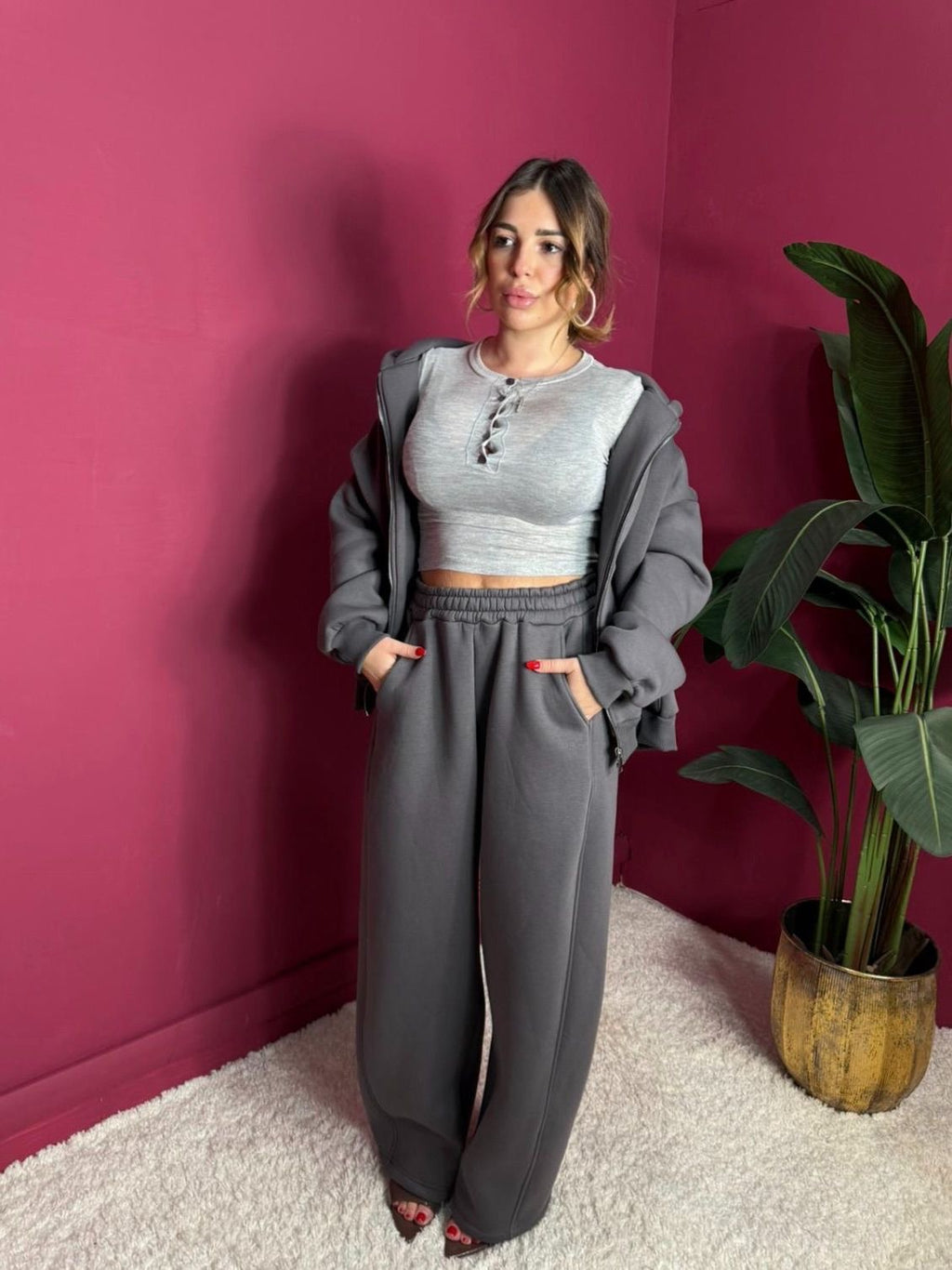 Tuta Just Grigio Scuro