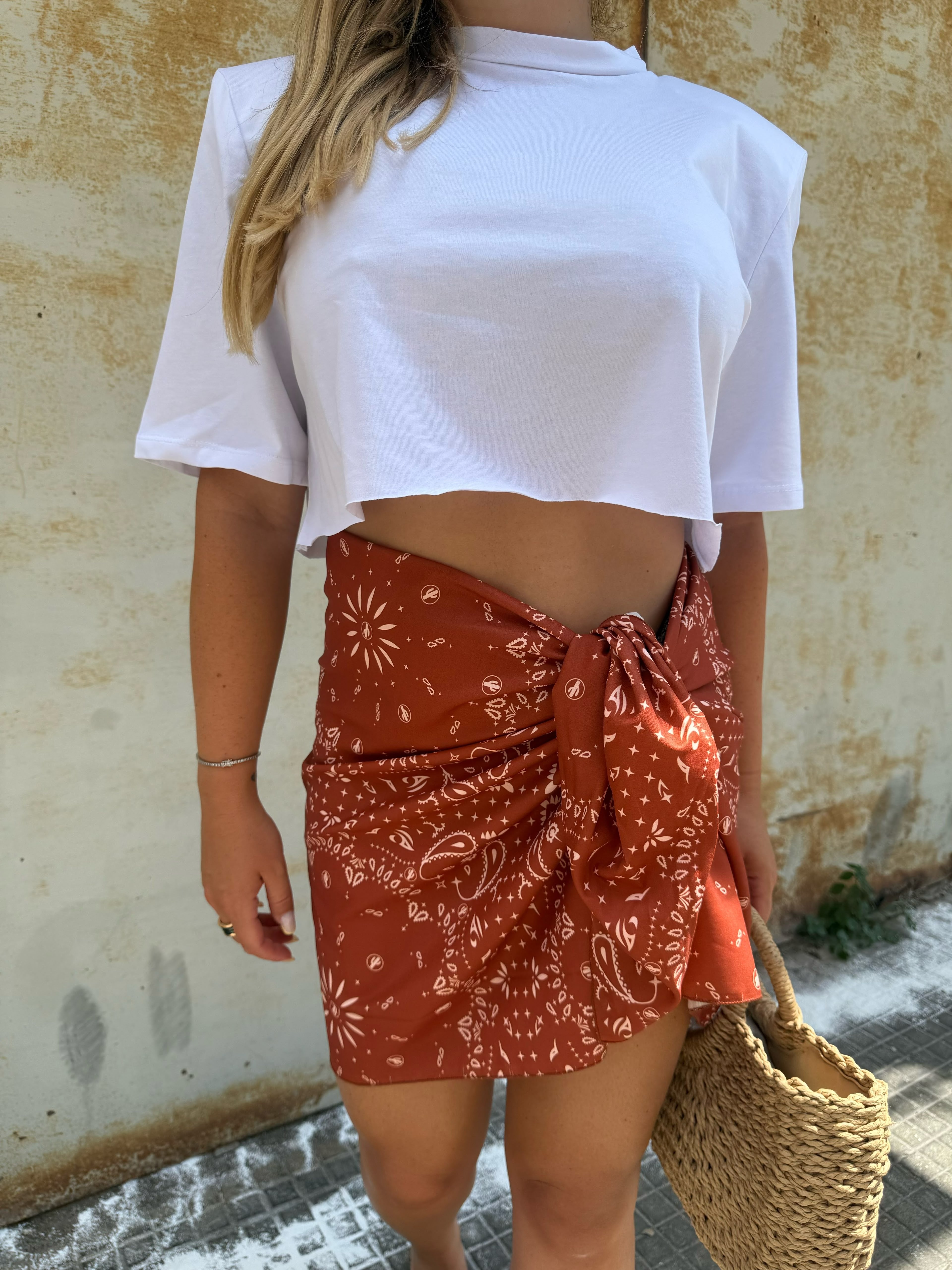 Pareo Corto bandana Ruggine