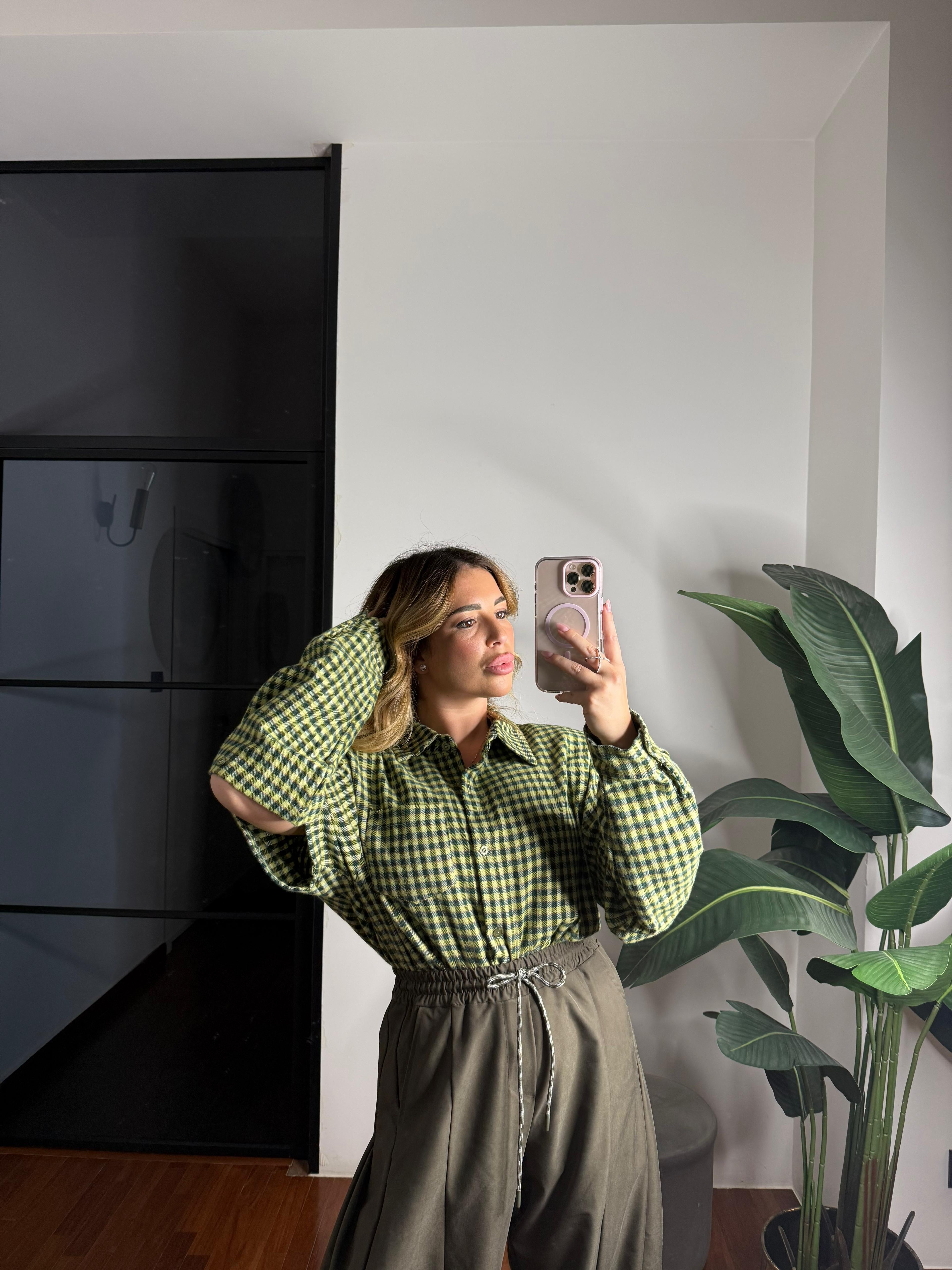 Camicia Quadri Verde