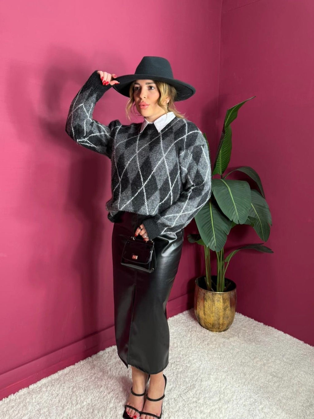 Gonna Midi SimilPelle