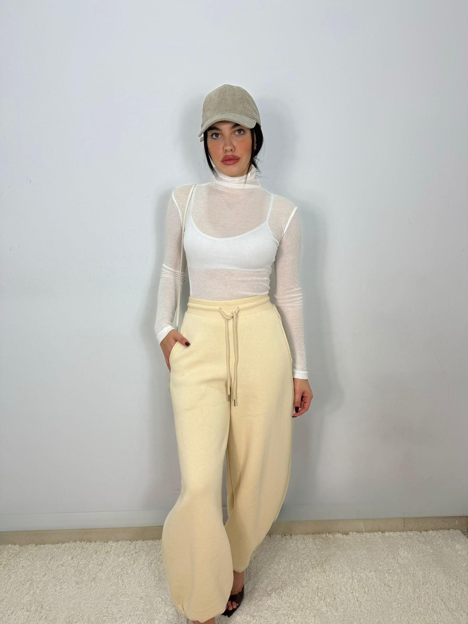 Pantalone Tuta Lumina Beige