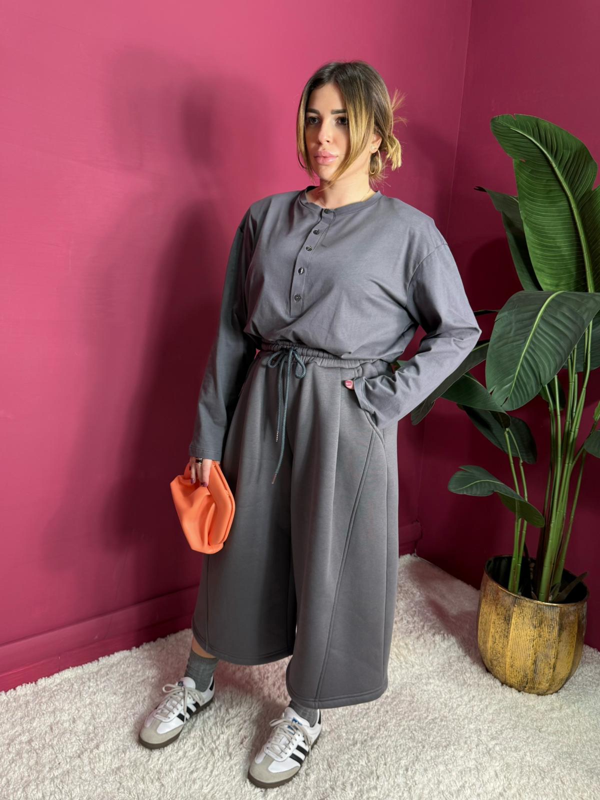 Bermuda Felpa Just Grigio