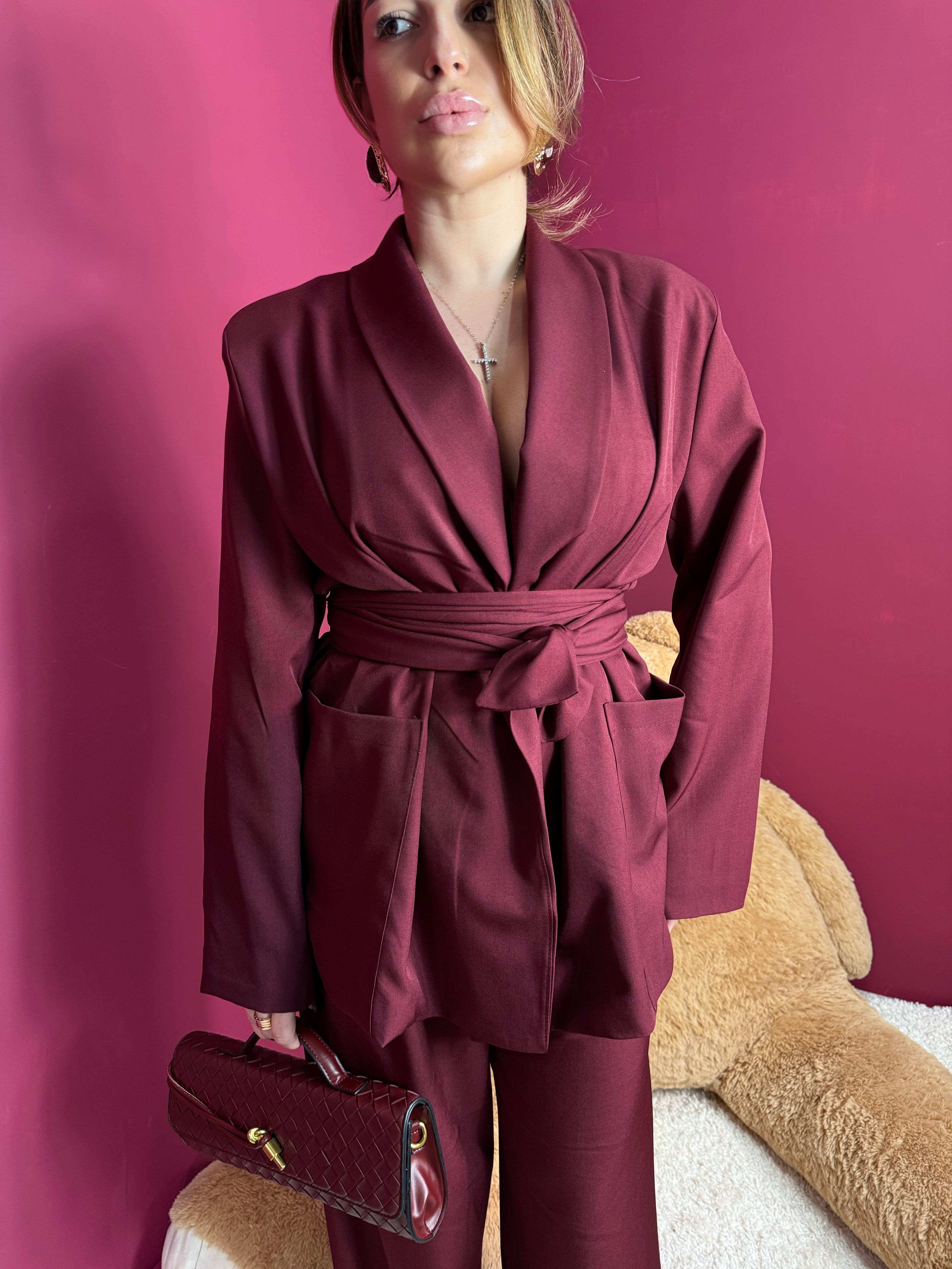 Tailleur Japan Bordeaux