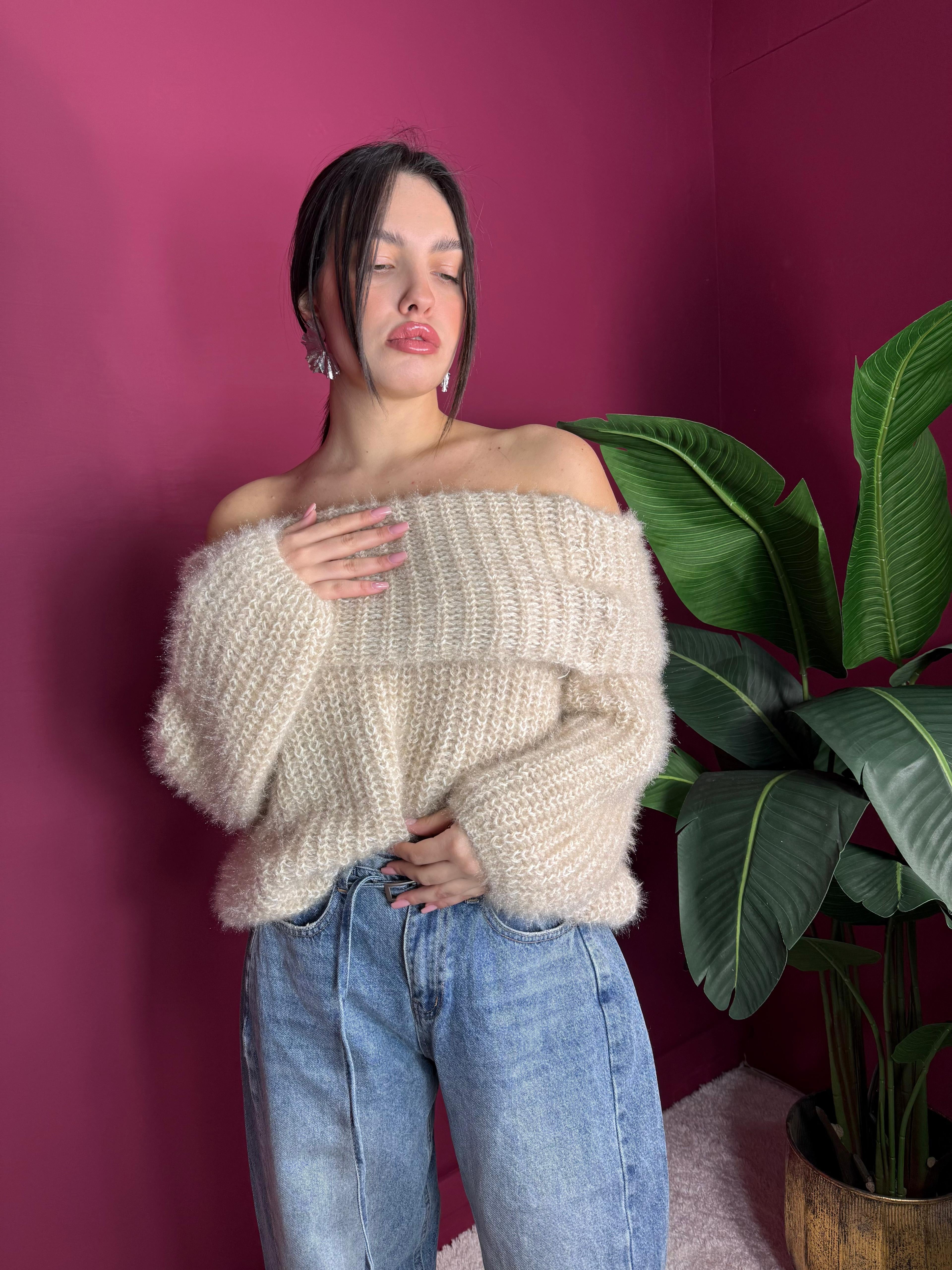 Pullover Beige 2 Piegone