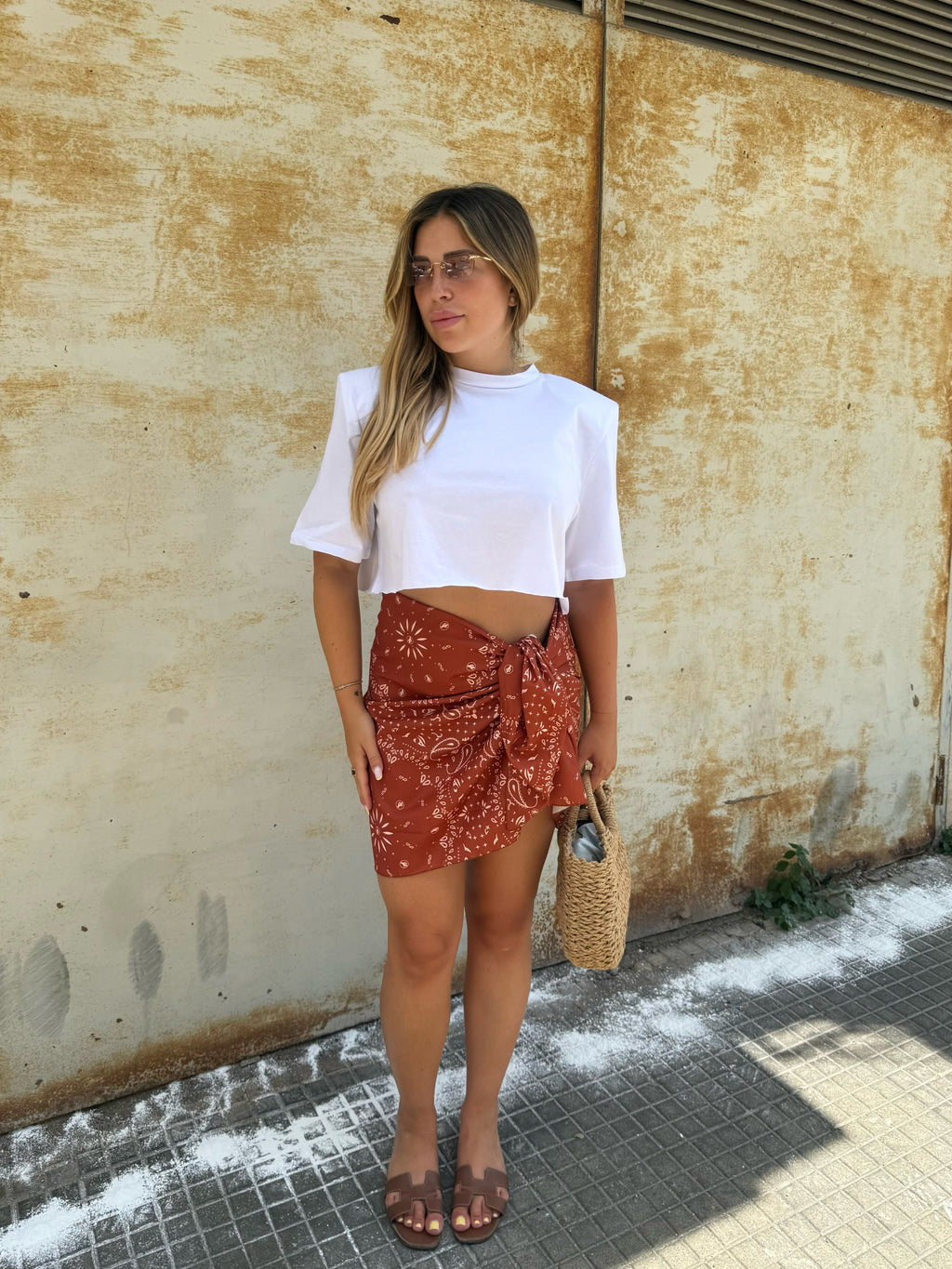 Pareo Corto bandana Ruggine