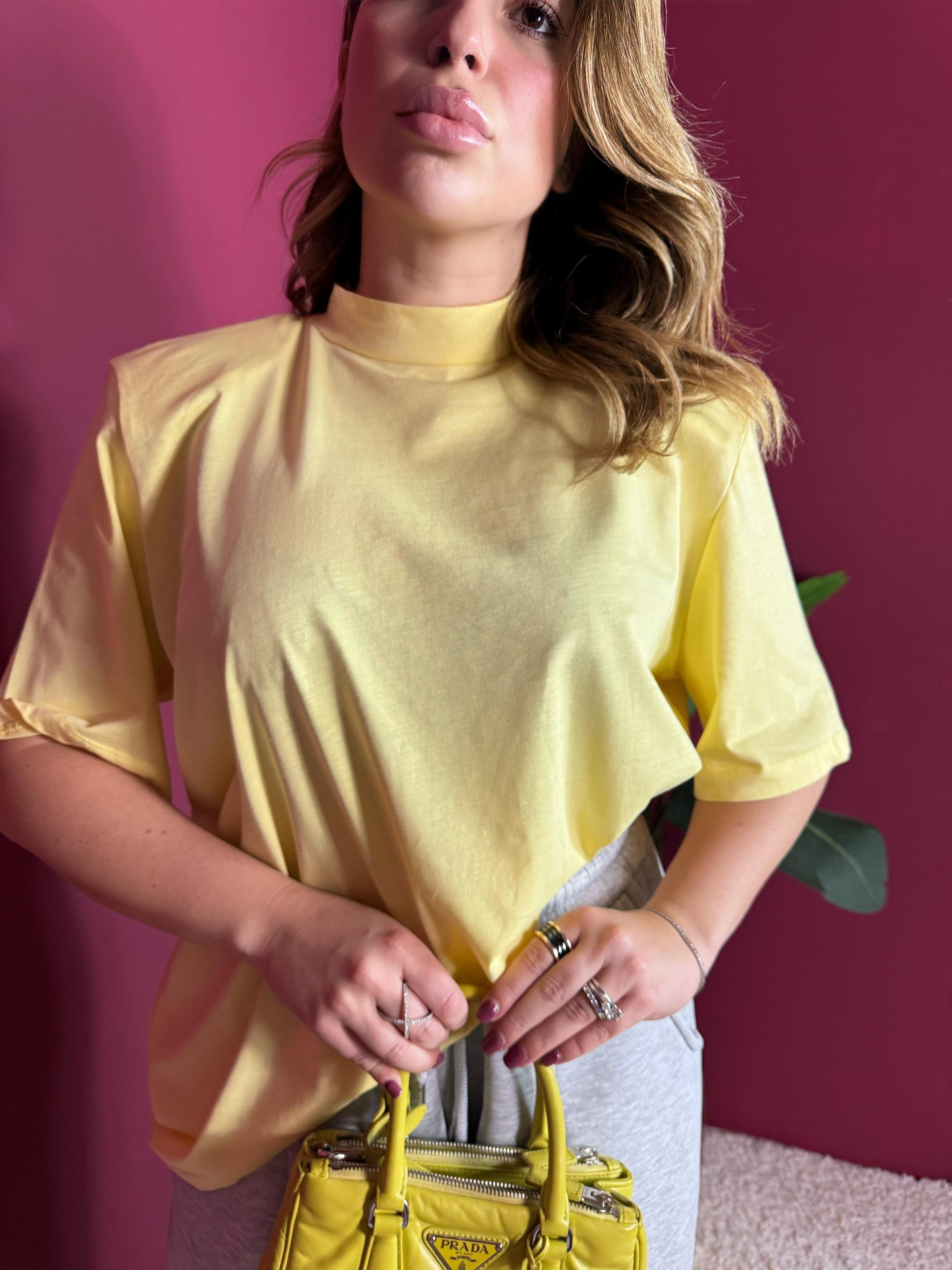 T-Shirt Spallina Strutturata