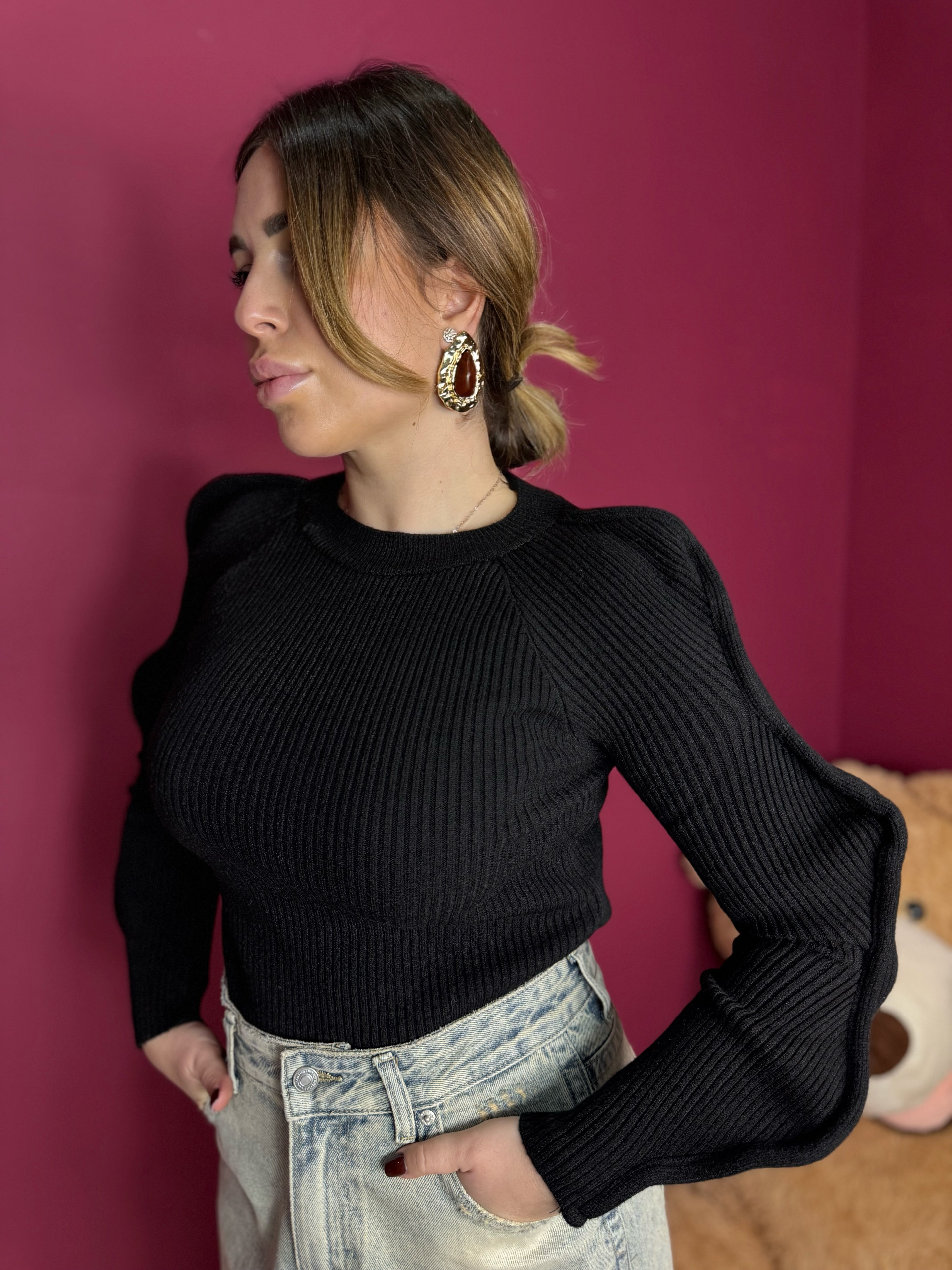 Maglioncino Onde Nera