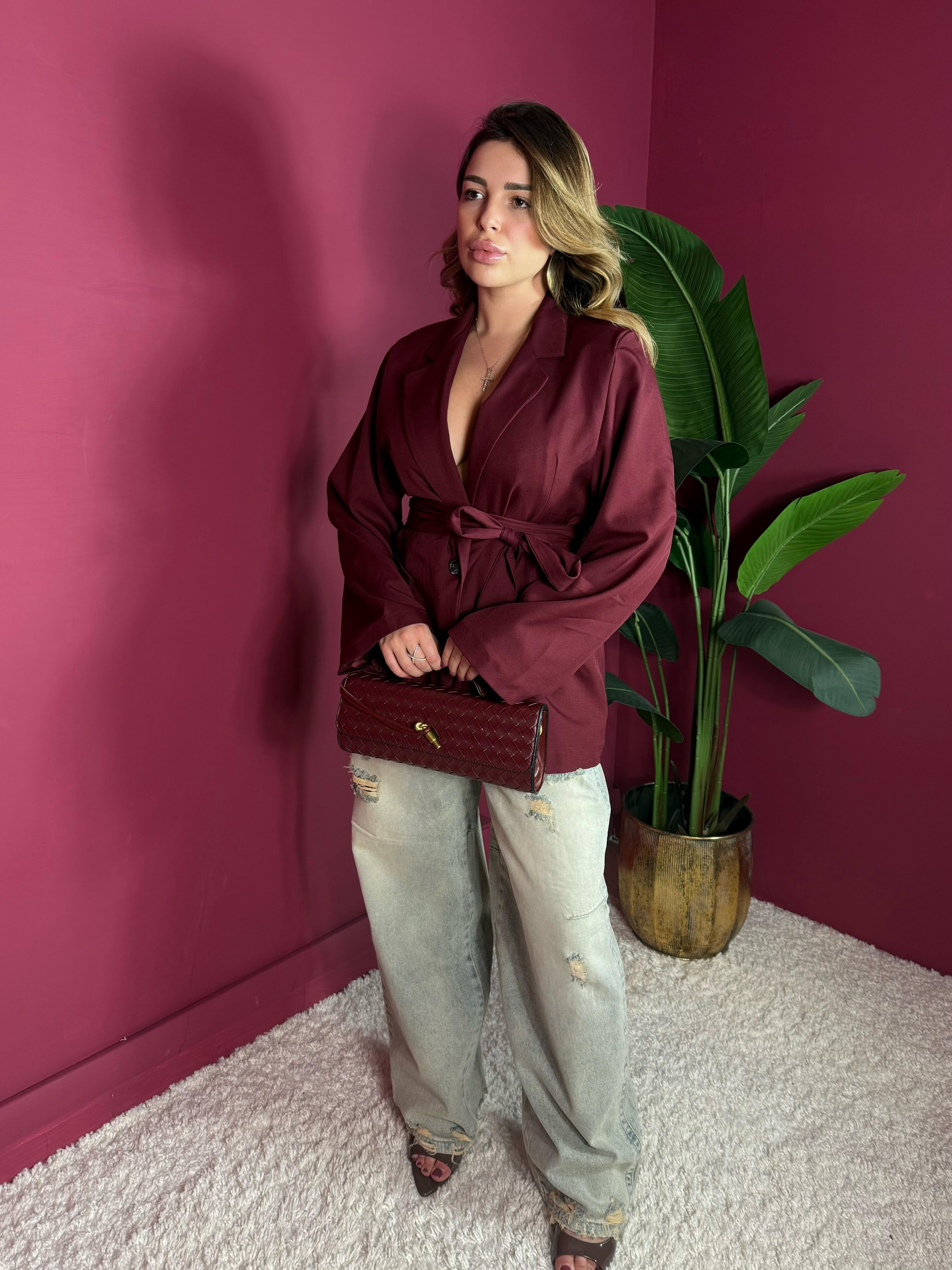 Blazer Monia Bordeaux