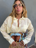 Camicia Righine Gialla