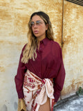 Camicia SemiVelata Bordeaux