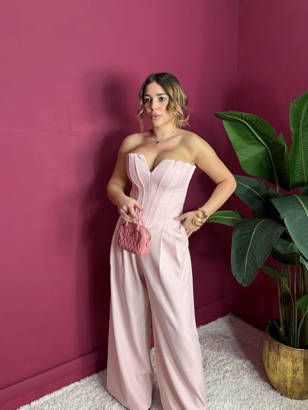Pantalone Classico Rosa