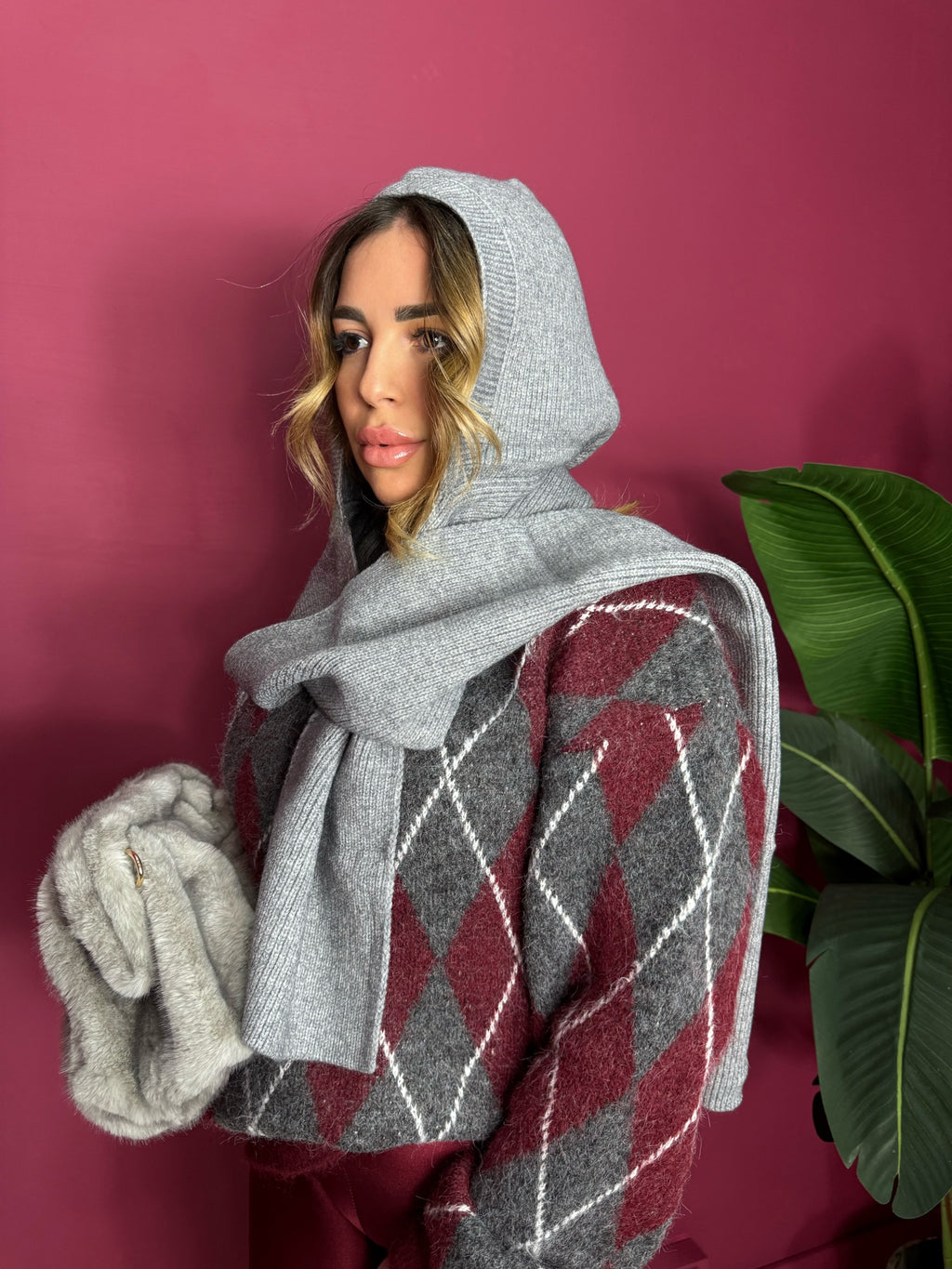 Balaclava con sciarpa