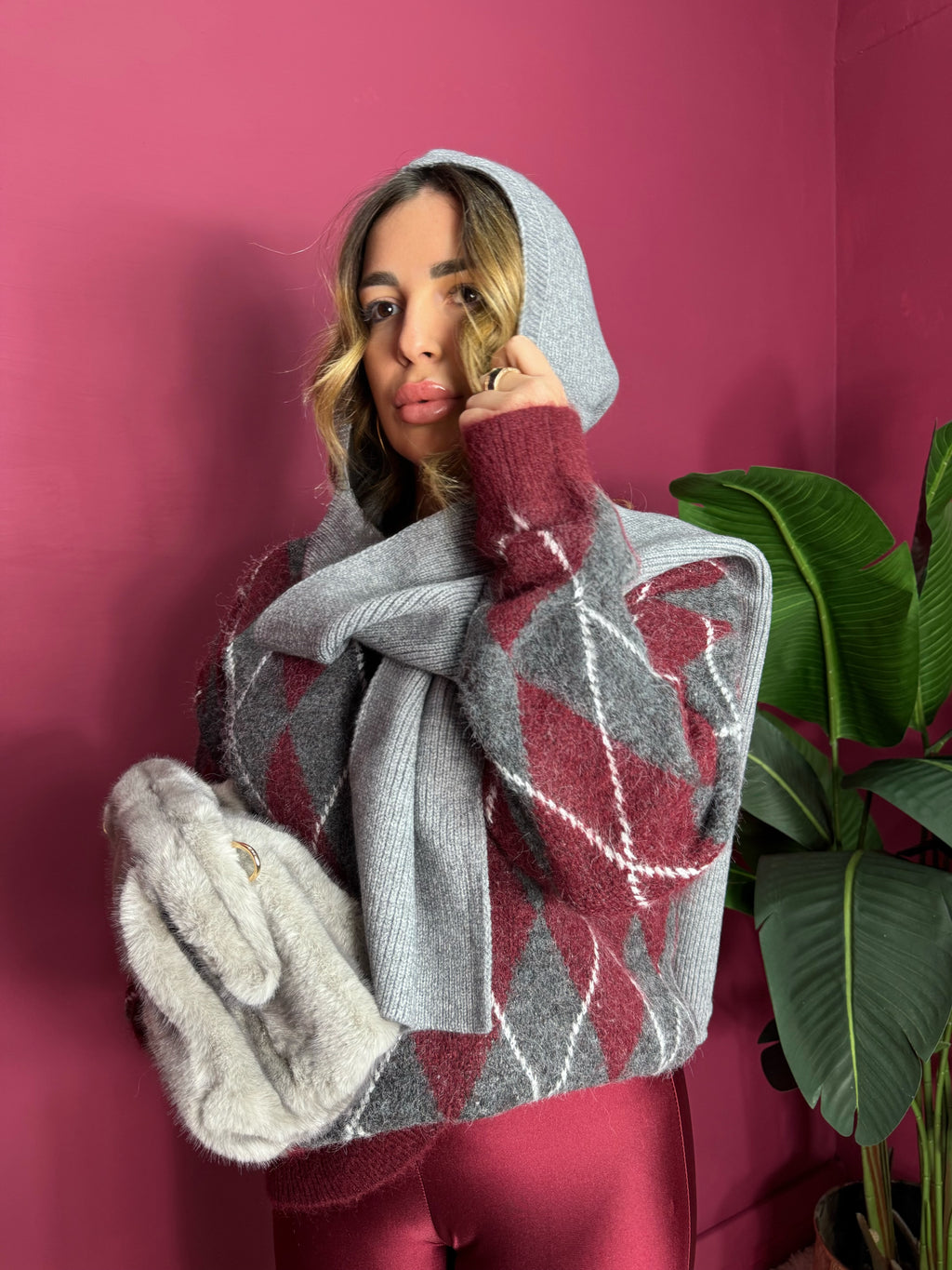 Balaclava con sciarpa